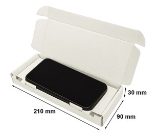 karton fasonowy, karton brązowy, pudełko na telefon, opakowanie e-commerce, karton 210x90x30