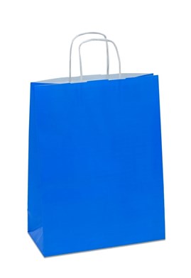 Pakiet - Torba Lakierowana 250x110x320 NIEBIESKA - 10 szt