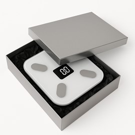 Pudełko Laminowane 350x240x70mm Srebrne A4