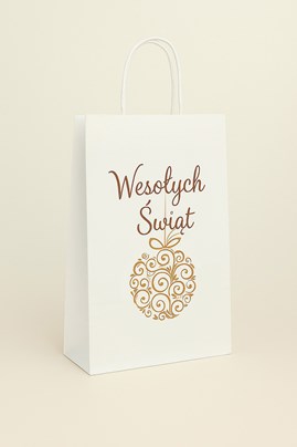 Torba Świąteczna Papierowa Bombka 240x100x340