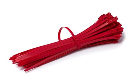 Opaska Zaciskowa bezpieczna 400/10mm Czerwona