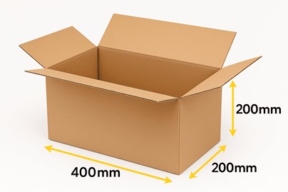 Kartony Klapowe 400x200x200mm, 100 sztuk