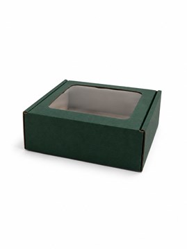 Pudełko ozdobne 150x150x50 mm zielone