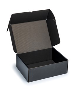 Czarne pudełko prezentowe 350x270x130mm karton ozdobny