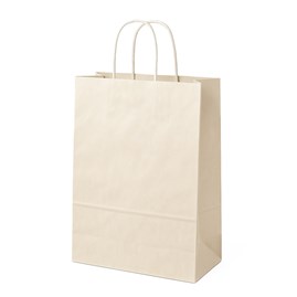 Torba Papierowa Biała Prążek