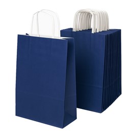 Pakiet - Torba papierowa na prezent 240x100x320 / GRANATOWA 10 szt