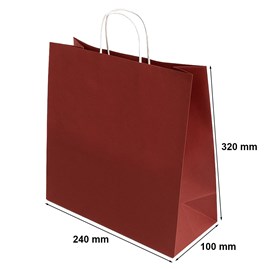Torba Papierowa Bordowa