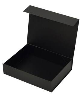 Pudełko magnetyczne 430x330x100mm Czarne prezentowe ozdobne A3