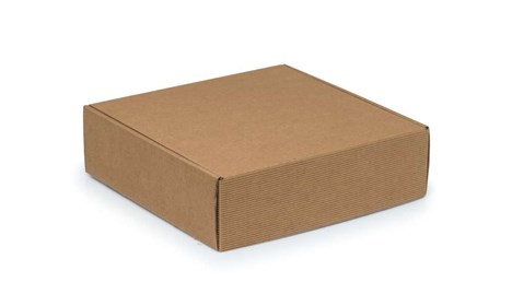 Pudełka karbowane eko brąz 290x290x80mm F427, 10szt