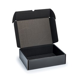 Pudełko ozdobne na prezent czarne 250x180x50mm skrytka A