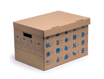 Karton przeprowadzkowy mocny i wytrzymały 460x330x290 mm – z uchwytami