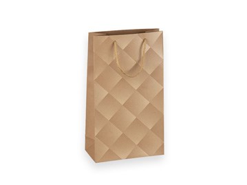 Torebka na 2 butelki z winem 210x100x360mm K-482 SZZ