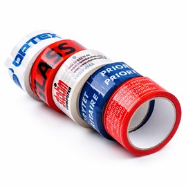 Rolka taśmy pakowej z logo Solvent, z nadrukiem w 3 kolorach, 48 mm x 54 m