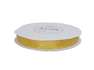 Wstążka brokatowa 12mm 32m WB7014 złota