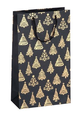 Torebka świąteczna na wino 210x100x360mm K-422 podwójna CHZ2