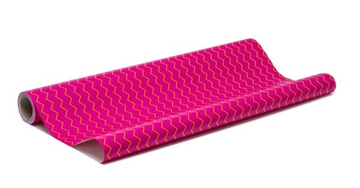 Papier Pakowy Happy Vibes 70cm-25m Różowo-żółty