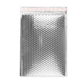 Koperta metaliczna bąbelkowa srebrna 180x250 mm