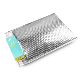 Koperta metaliczna bąbelkowa srebrna 180x250 mm