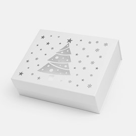 Pudełko Magnetyczne Christmas Biały 330x255x115mm (zew)A4