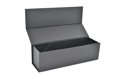 Karton z magnesem na 1 wino CZARNE 100x100x350mm - EASY