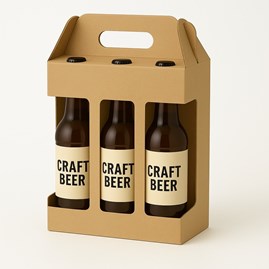 Karton wykrojnikowy 210x140x258 mm na 6 piw – 20 szt.