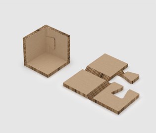 Narożnik Plaster Miodu - 120x120x120 oko 10 mm