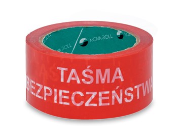 Taśma bezpieczeństwa czerwona