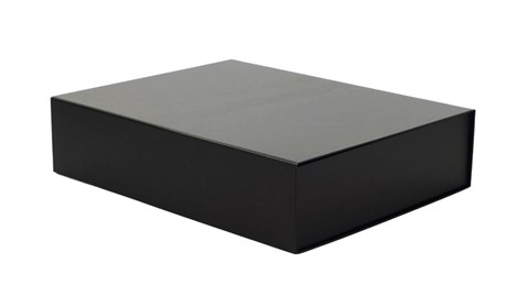 Pudełko magnetyczne 430x330x100mm Czarne prezentowe ozdobne A3