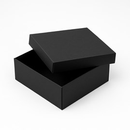 Pudełko składane z wiekiem 200x200x90 Czarne