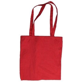 czerwona torba bawełniana