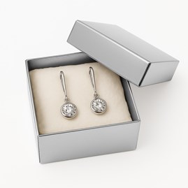 Pudełko Laminowane 120x120x70mm Srebrne