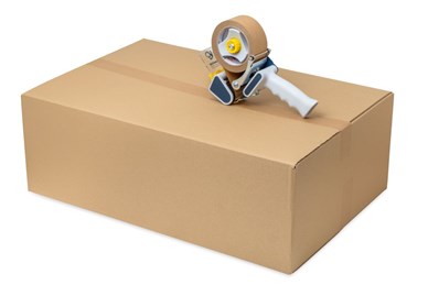Karton klapowy, brązowy idealnie nadający się do wysyłanie towarów paczkomatem