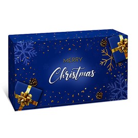 Karton świąteczny na 2 wina MERRYCHRISTMAS 360x192x93mm