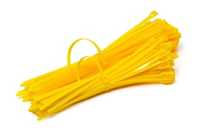 Opaska Zaciskowa z płaskim zamkiem 490/9,5mm Żółta