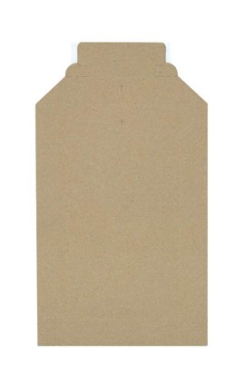 Koperta tekturowa B5 175x250 mm brązowa 450 g z paskiem samoprzylepnym