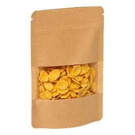 Doypack LIGHT KRAFT 250ml Małe Okno - 25 szt.