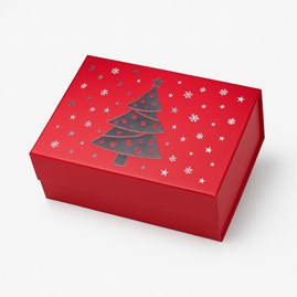 Pudełko Magnetyczne Christmas Czerwone 280x210x95mm(zew)