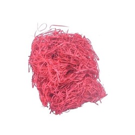 Dekoracyjna wełna drzewna 200g Czerwona