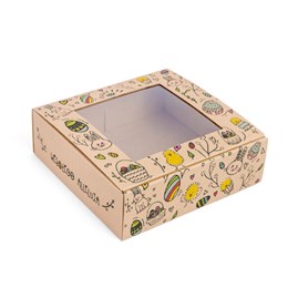 Karton z okienkiem WIELKANOC 150x140x55mm