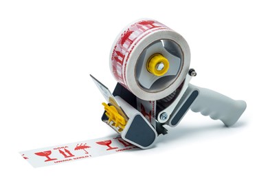 Taśma Ostrzegawcza UWAGA SZKŁO GÓRA 48mm/66m