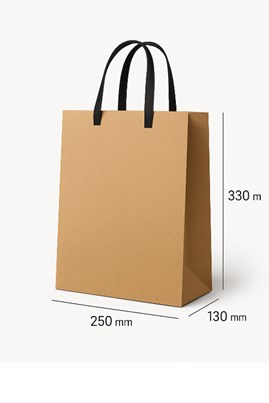 Torba Luxe Kraft EKO 250×130×330 mm – efektowna i ekologiczna