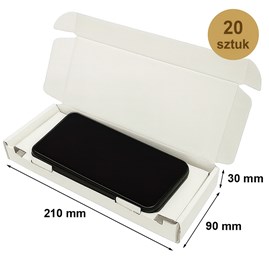 karton fasonowy, karton brązowy, pudełko na telefon, opakowanie e-commerce, karton 210x90x30