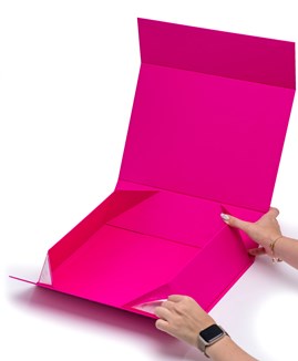 Pudełko Magnetyczne 350x250x100mm(zew) Fuksja Różowe Na Prezent