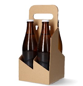 Karton na 4 piwa 135x135x320mm koszyk skrzynka