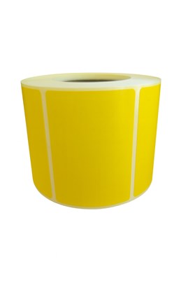 Etykiety termiczne żółte 60x40 mm – 500 sztuk