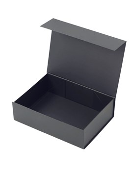 Pudełko Magnetyczne Grafitowe 350x250x100mm Karton Ozdobny Prezentowy