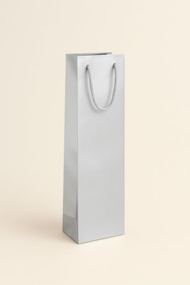 Torebka Laminowana Na Wino Srebrna