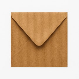 Koperty Ozdobne K4 Kraft Prążek 120g 50 sztuk - Ekologiczne Koperty