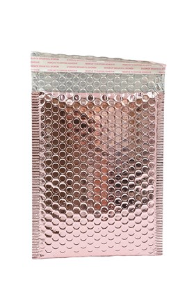 Koperta bąbelkowa metaliczna 180x230mm Różowo -Złota Rosegold