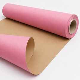 Papier ozdobny kraft różowy 79cm 50m